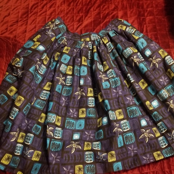 Modcloth Dresses & Skirts - Collectif Tiki Tikes swing skirt